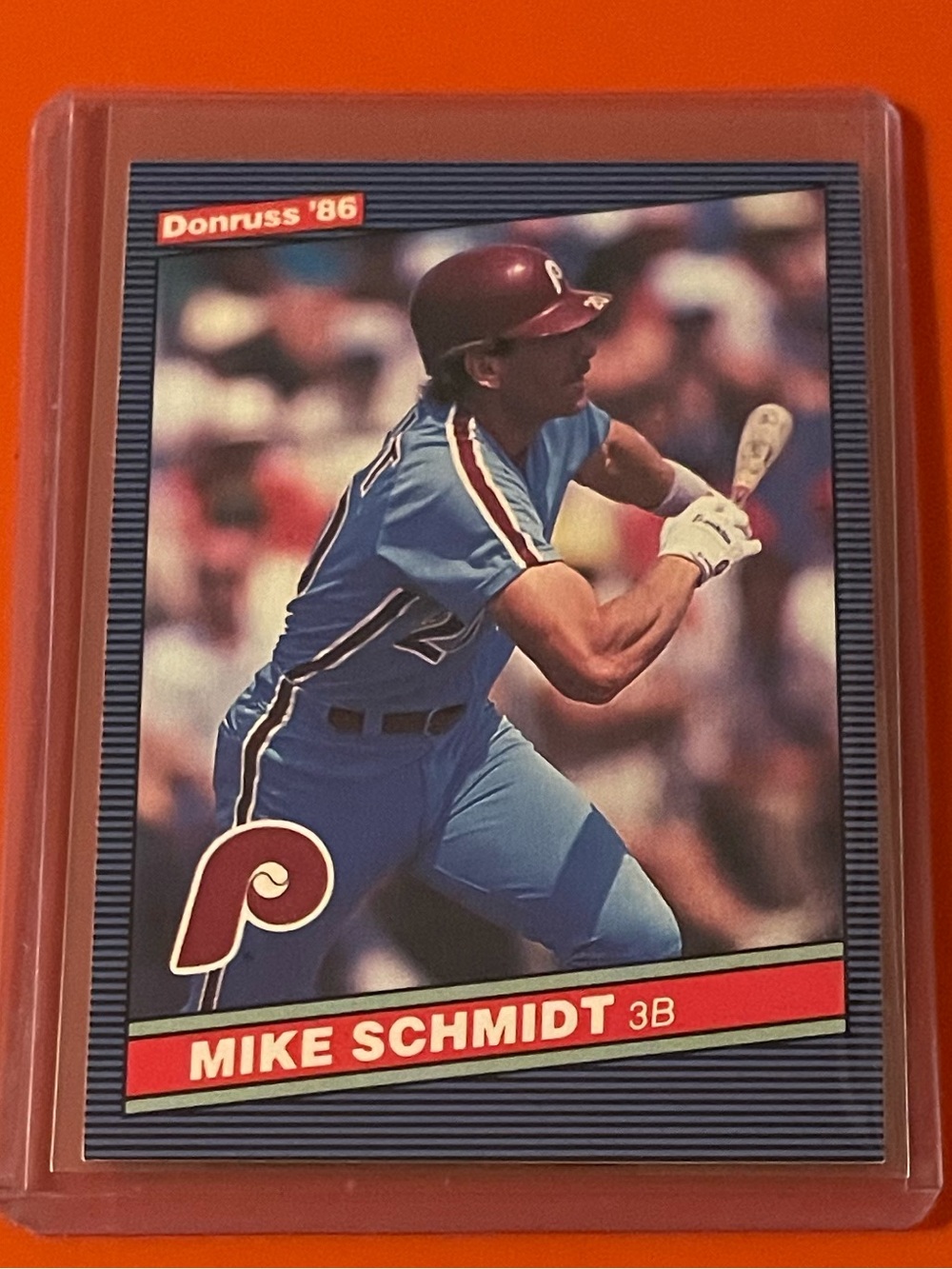 Mike Schmidt #61 1986 Donruss Baseball Trading Card